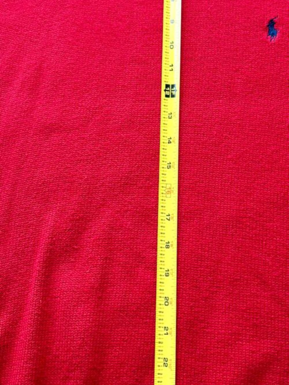 Polo Ralph Lauren Red Sweater XL, 100% Cotton - Picture 2 of 11